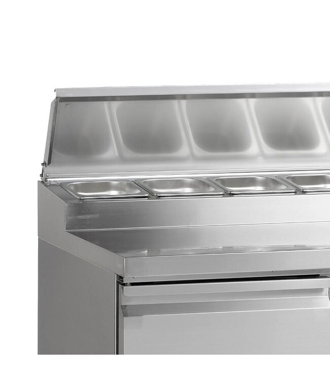 Saladette SS920 | 2 Deuren | Boven 5x 1/6GN | 90cm breed | 70cm diep