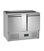 Tefcold Saladette SA1045 | 2 Deuren | Boven 3x 1/1GN + snijplank | 104,5cm breed | 70cm diep