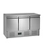 Tefcold Koelwerkbank SA1365 S/S | 3 Deuren | 400L | 136,5cm breed | 70cm diep