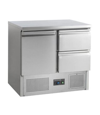 Tefcold Koelwerkbank SA912 | 1 Deur + 2 lades | 260L | 90cm breed | 70cm diep