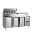 Tefcold Saladette SS7300 | 3 Deuren | Boven 10x 1/3GN | 179,5cm breed | 70cm diep