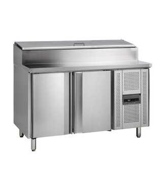 Tefcold Saladette SS7200 | 2 Deuren | Boven 7x 1/3GN | 136cm breed | 70cm diep