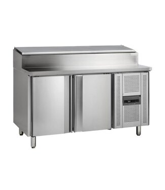 Tefcold Saladette SS8200 | 2 Deuren | Boven 7x 1/3GN | 151cm breed | 80cm diep