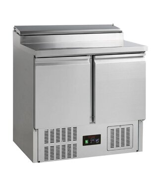 Tefcold Saladette G-Line GSS20 | 2 Deurs | Boven 5x 1/6GN | 90cm breed | 70cm diep