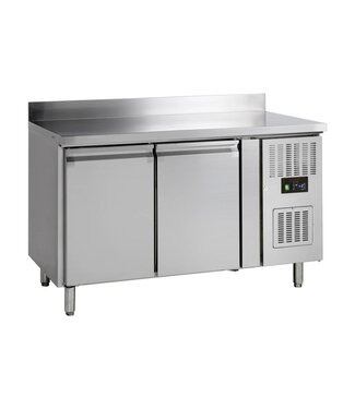 Tefcold Vrieswerkbank G-Line GF72 | 2 Deuren | Met spatrand | 136cm breed | 70cm diep