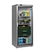 Display koelkast UR600SG | Glazen deur | 605L | RVS | 2/1GN | (H)189,5x(B)77,7x(D)69,5cm