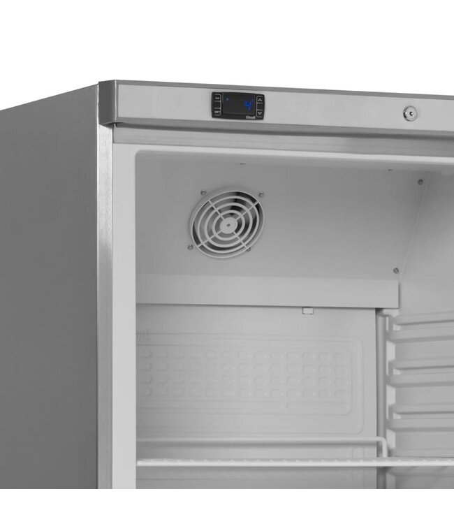 Display koelkast UR600SG | Glazen deur | 605L | RVS | 2/1GN | (H)189,5x(B)77,7x(D)69,5cm