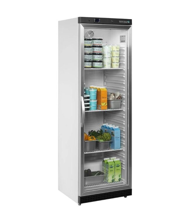 Display koelkast UR400G | 374L | Glazen deur | Wit | (H)185,5x(B)60x(D)58,5cm