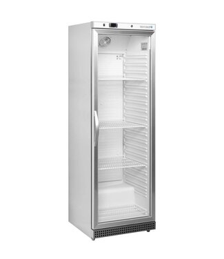 Tefcold Display koelkast UR400SG | 374L | Glazen deur | RVS | (H)185,5x(B)60x(D)58,5cm
