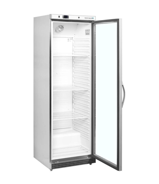 Display koelkast UR400SG | 374L | Glazen deur | RVS | (H)185,5x(B)60x(D)58,5cm