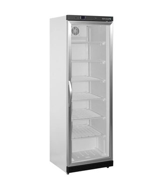 Tefcold Display vrieskast UF400G | 400L | Glazen deur | Wit | (H)185,5x(B)60x(D)58,5cm