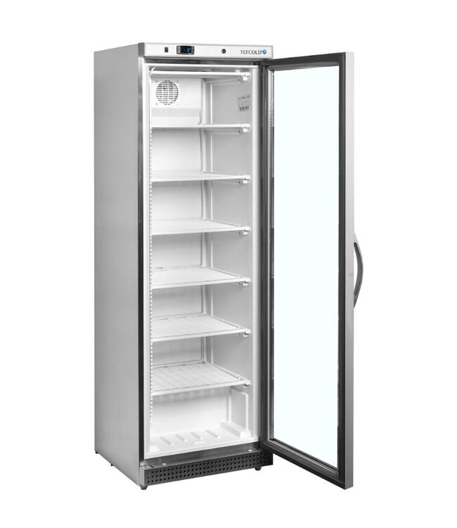 Display vrieskast UF400SG | 400L | Glazen deur | RVS | (H)185,5x(B)60x(D)58,5cm