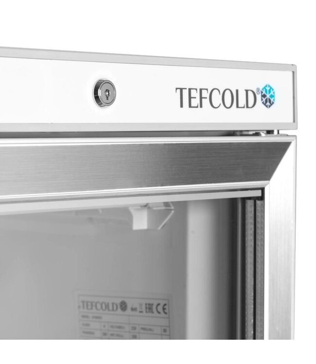 Display vrieskast UF400SG | 400L | Glazen deur | RVS | (H)185,5x(B)60x(D)58,5cm