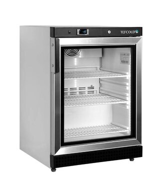 Tefcold Display vrieskast UF200VG | 200L | Glazen deur | Tafelmodel | (H)85(B)60x(D)59,5cm