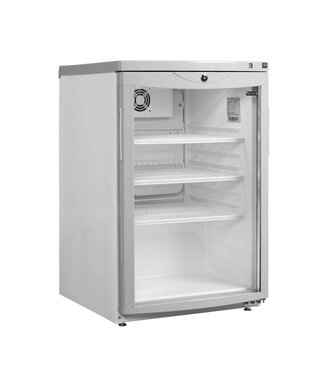 Tefcold Mini koelkast BC85 w/Fan | 92L | Glazen deur | Wit | (H)77,5x(B)50,3x(D)56,7cm