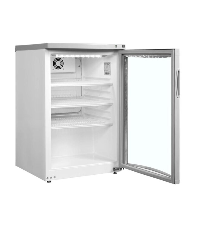 Mini koelkast BC85 w/Fan | 92L | Glazen deur | Wit | (H)77,5x(B)50,3x(D)56,7cm