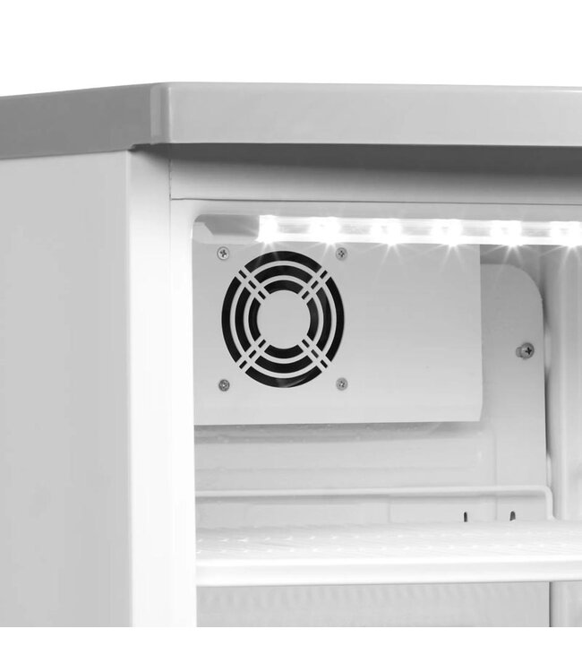 Mini koelkast BC85 w/Fan | 92L | Glazen deur | Wit | (H)77,5x(B)50,3x(D)56,7cm