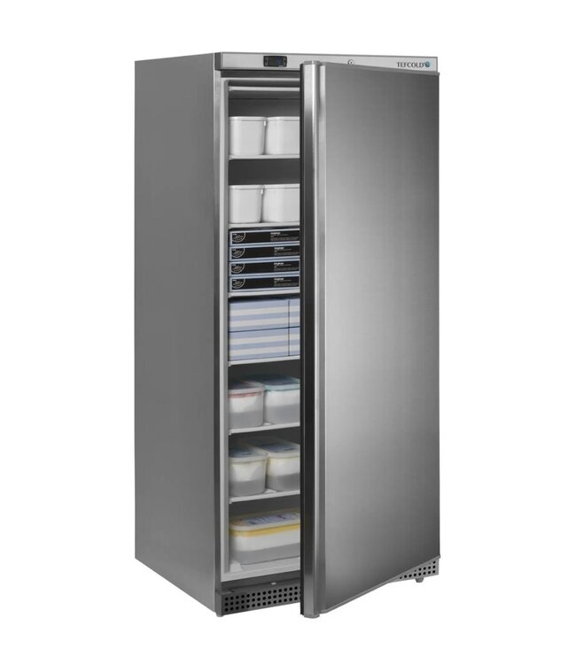 Horeca vrieskast UF550S | 461L | Dichte deur | RVS | (H)172x(B)77,7x(D)71,5cm