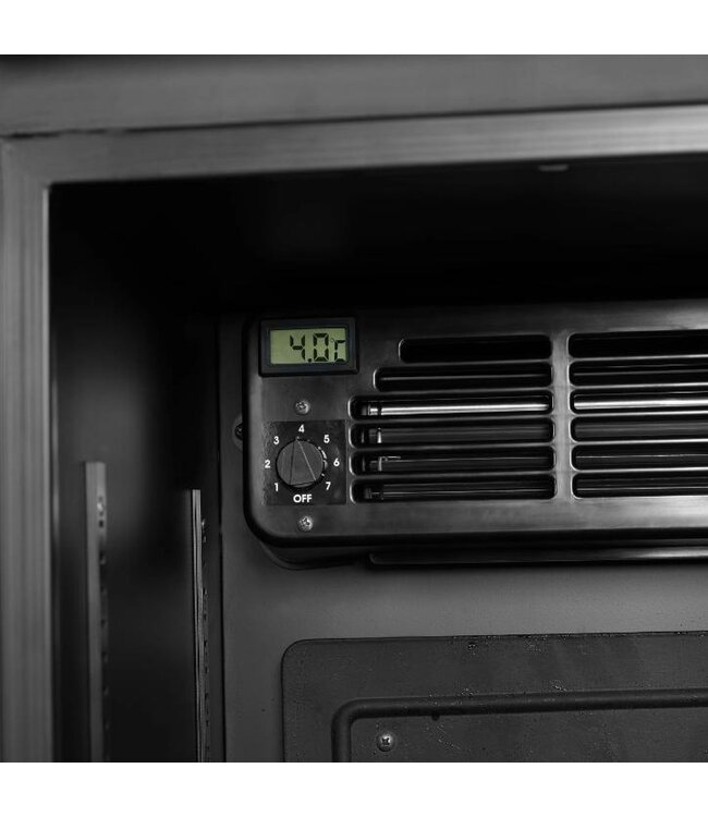 Flessenkoelkast FSC175H BLACK | 182L | Glazen deur | Zwart | (H)201,3x(B)43,5x(D)46cm