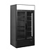 Tefcold Display koelkast FSC1000H BLACK | 2 Glazen deuren | 796L | Zwart | (H)200x(B)100x(D)79cm