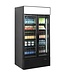 Display koelkast FSC1000H BLACK | 2 Glazen deuren | 796L | Zwart | (H)200x(B)100x(D)79cm