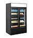 Display koelkast FSC1200H BLACK | 2 Glazen deuren | 1082L | Zwart | (H)200x(B)120x(D)79cm