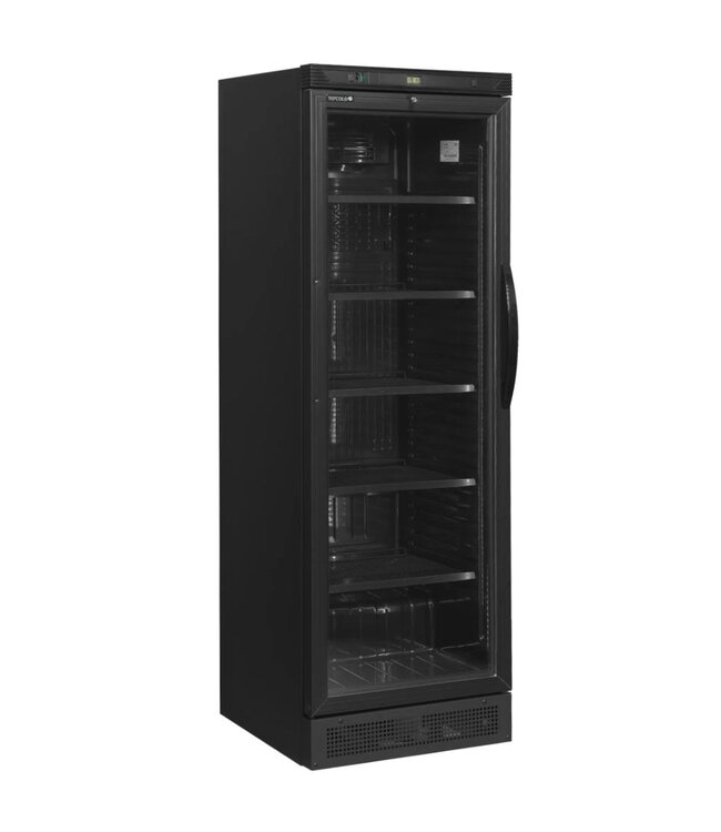 Flessenkoelkast CEV425 BLACK | 358L | Met glazen deur | (H)184x(B)59,5x(D)60cm