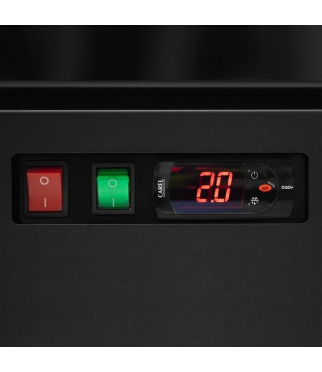 Display koelkast Atom Maxi C2DB | 1081L | 2 Glazen deuren | Zwart | (H)200,3x(B)125,3x(D)71cm