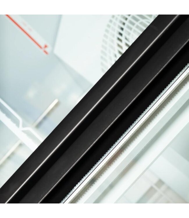 Display vrieskast Atom Maxi F2DB | 1006L | 2 Glazen deuren | Zwart | (H)200,3x(B)125,3x(D)76cm