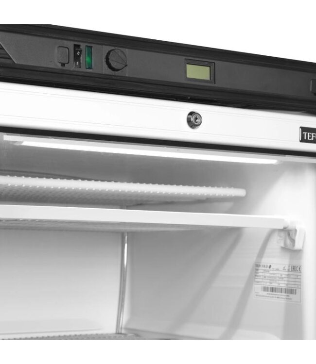 Vrieskast UFFS371G | Glazen deur | 300L | Wit | (H)184x(B)59,5x(D)64cm