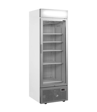 Tefcold Display vrieskast UFSC1450GCP NF Silver | 544L | Glazen deur | (H)214,9x(B)68x(D)76,1cm