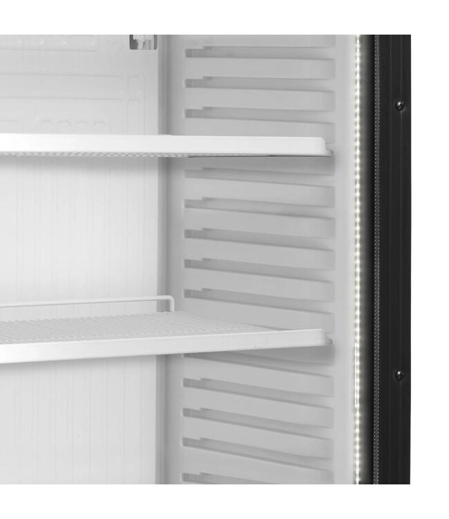 Flessenkoelkast CEV425 1 LED | 358L | Glazen deur | Zwart | (H)184x(B)59,5x(D)60cm