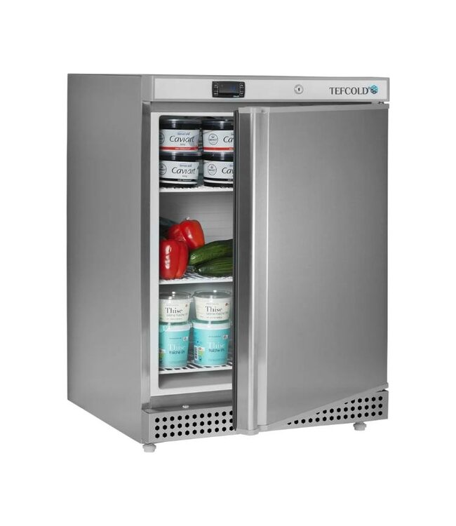Koelkast UR200S | 136L | Laag model | RVS | (H)85,5x(B)60x(D)58,5cm