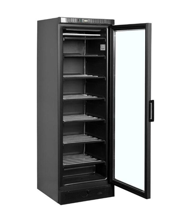Display vrieskast UFSC370G Black | 300L | Glazen deur | Zwart | (H)184x(B)59,5x(D)64cm