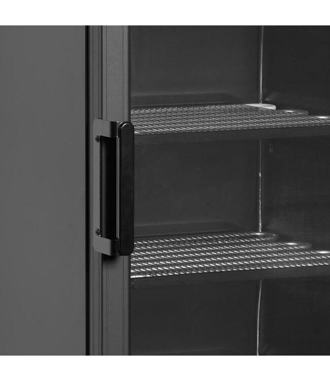 Display vrieskast UFSC370G Black | 300L | Glazen deur | Zwart | (H)184x(B)59,5x(D)64cm