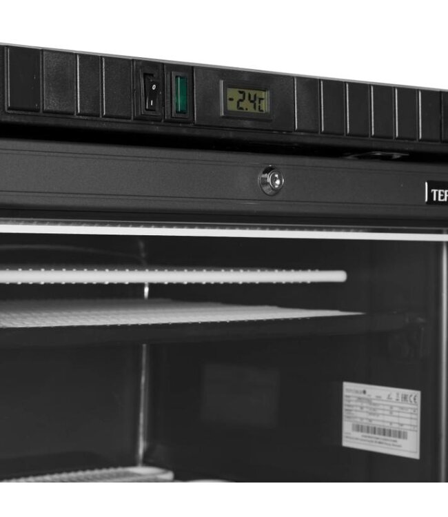 Display vrieskast UFSC370G Black | 300L | Glazen deur | Zwart | (H)184x(B)59,5x(D)64cm