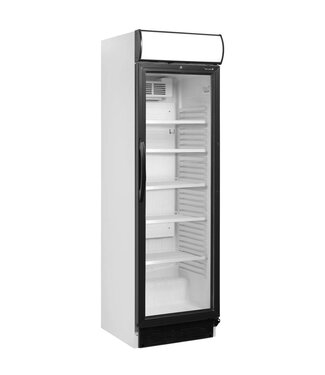 Tefcold Flessenkoelkast CEV425CP 2 LED / Topcold | 358L | Glazen deur | (H)198x(B)59,5x(D)64cm