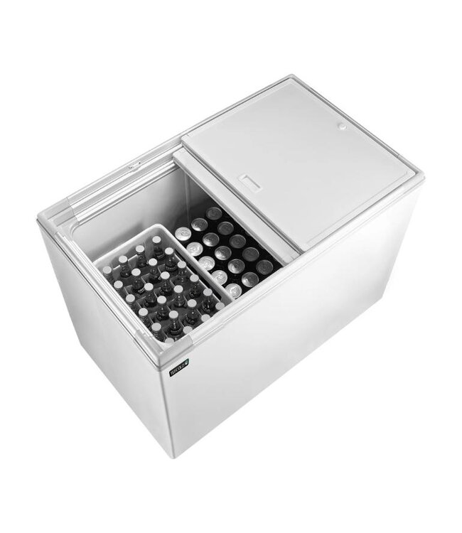 Flessen koelkist KBAK104 | 250L | Schuifdeksels | Met wielen | (H)100x(B)102,5x(D)62,5cm