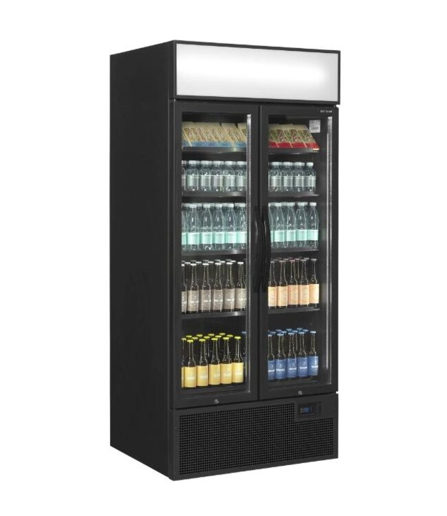 Display koelkast FSC891H Black | 707L | 2 Glazen deuren | Zwart | (H)199x(B)89x(D)74cm