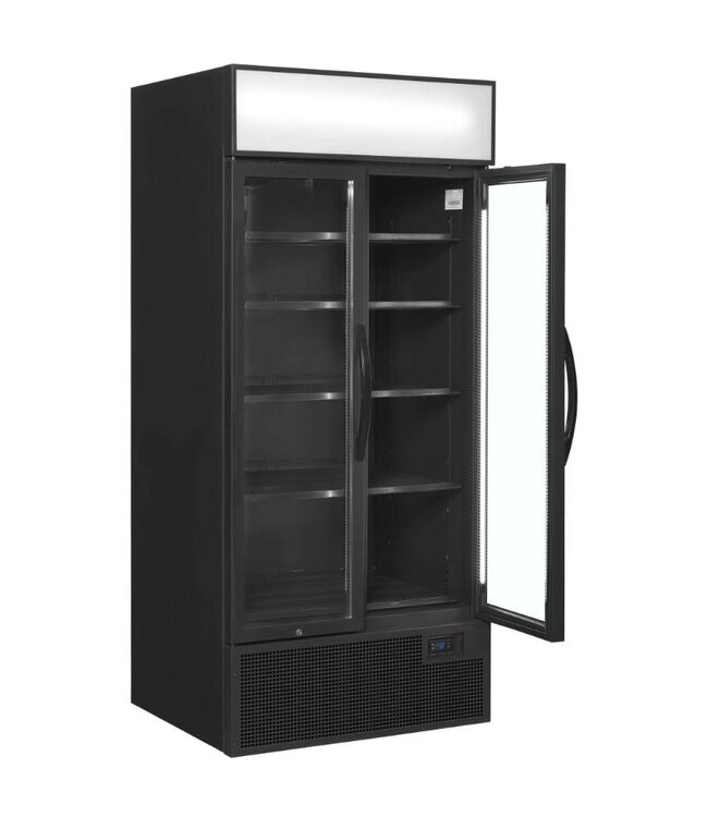 Display koelkast FSC891H Black | 707L | 2 Glazen deuren | Zwart | (H)199x(B)89x(D)74cm