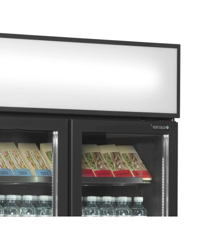 Display koelkast FSC891H Black | 707L | 2 Glazen deuren | Zwart | (H)199x(B)89x(D)74cm