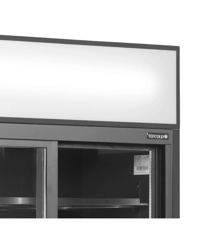 Display koelkast FSC891S Black | 707L | 2 Glazen schuifdeuren | Zwart | (H)199x(B)89x(D)74cm