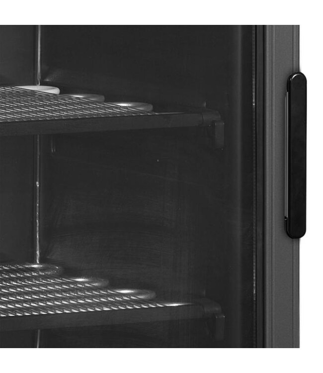 Display vrieskast UFSC370G Black | 300L | Glazen deur | Zwart | (H)184x(B)59,5x(D)64cm