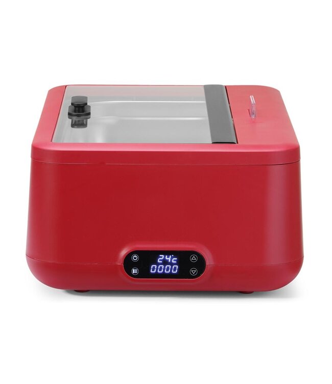 Chafing dish UNIQ | Elektrisch | Rood | Glazen deksel