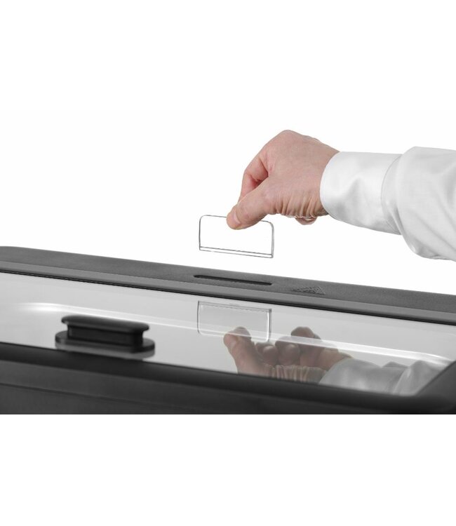 Chafing dish UNIQ | Elektrisch | Rood | Glazen deksel