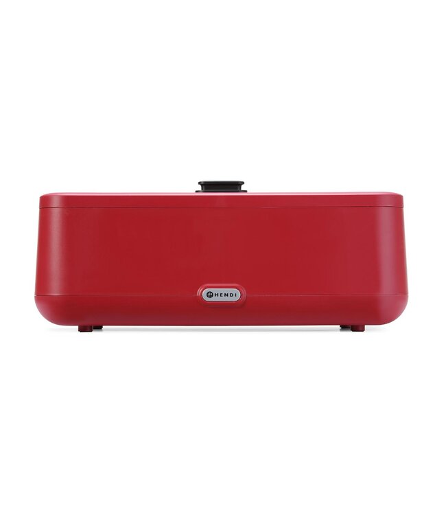 Chafing dish UNIQ | Elektrisch | Rood | Glazen deksel