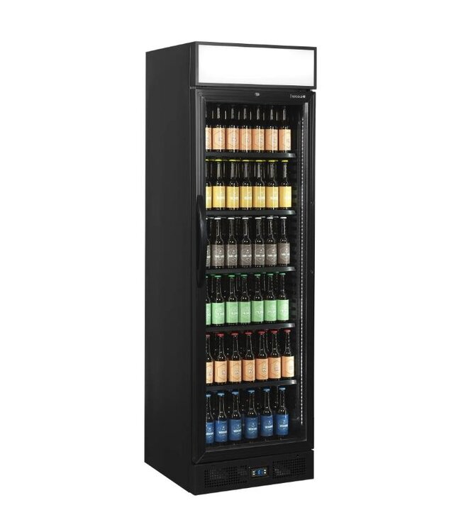 Display flessenkoelkast CEV435CP BLACK | 358L | Glazen deur | Zwart | (H)198x(B)59,5x(D)64cm