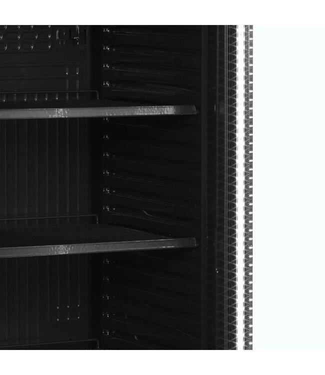 Display flessenkoelkast CEV435CP BLACK | 358L | Glazen deur | Zwart | (H)198x(B)59,5x(D)64cm