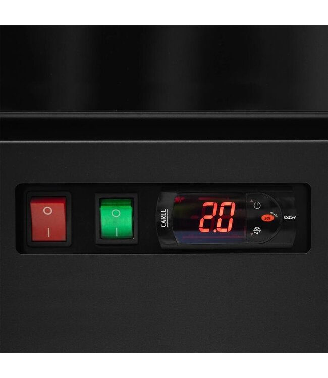 Display koelkast Atom Maxi C1DB | 614L | Glazen deur | Zwart | (H)200,3x(B)75x(D)71cm