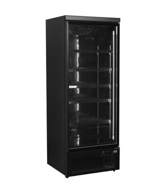 Tefcold Display koelkast Atom Maxi C1DBB | 614L | Glazen deur | Zwart | (H)200,3x(B)75x(D)71cm